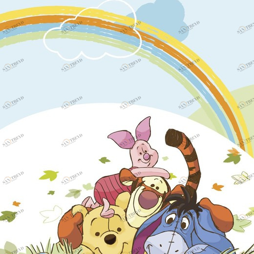 1-446-Winnie-Pooh Фотообои Komar Disney 1.84х1.27 м 1446WINNIEPOOH