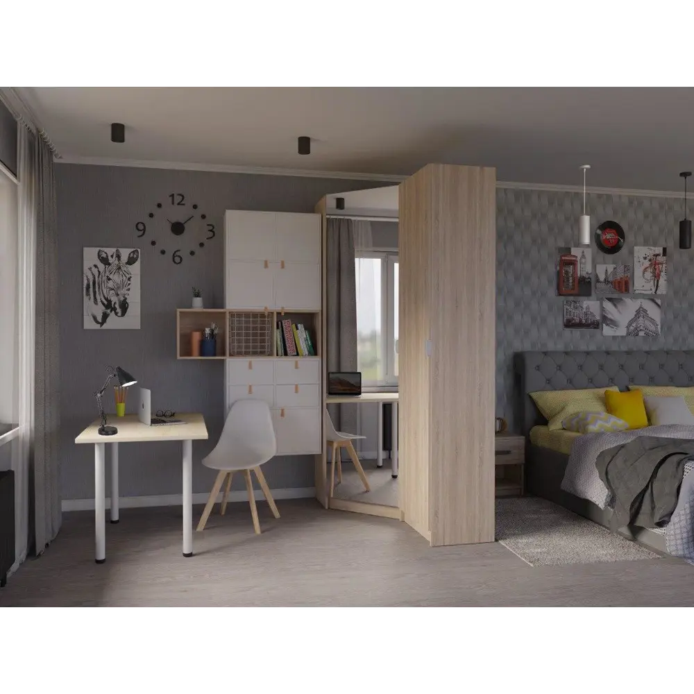 Стеллаж КУБ 3 секции 36х105х32 см ЛДСП цвет дуб 82480975 STLM-2057144 Santreyd  - Вид №10