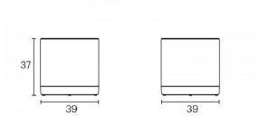 ENEA Квадратный пуф из ткани Puck sun-id-1353031 - Вид №15