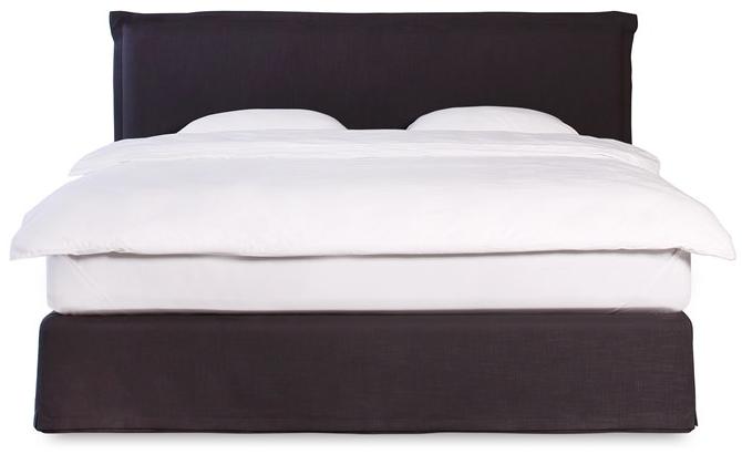 Heavens Двуспальная кровать из ткани с мягким изголовьем Leila sun-id-1412766 - Вид №1