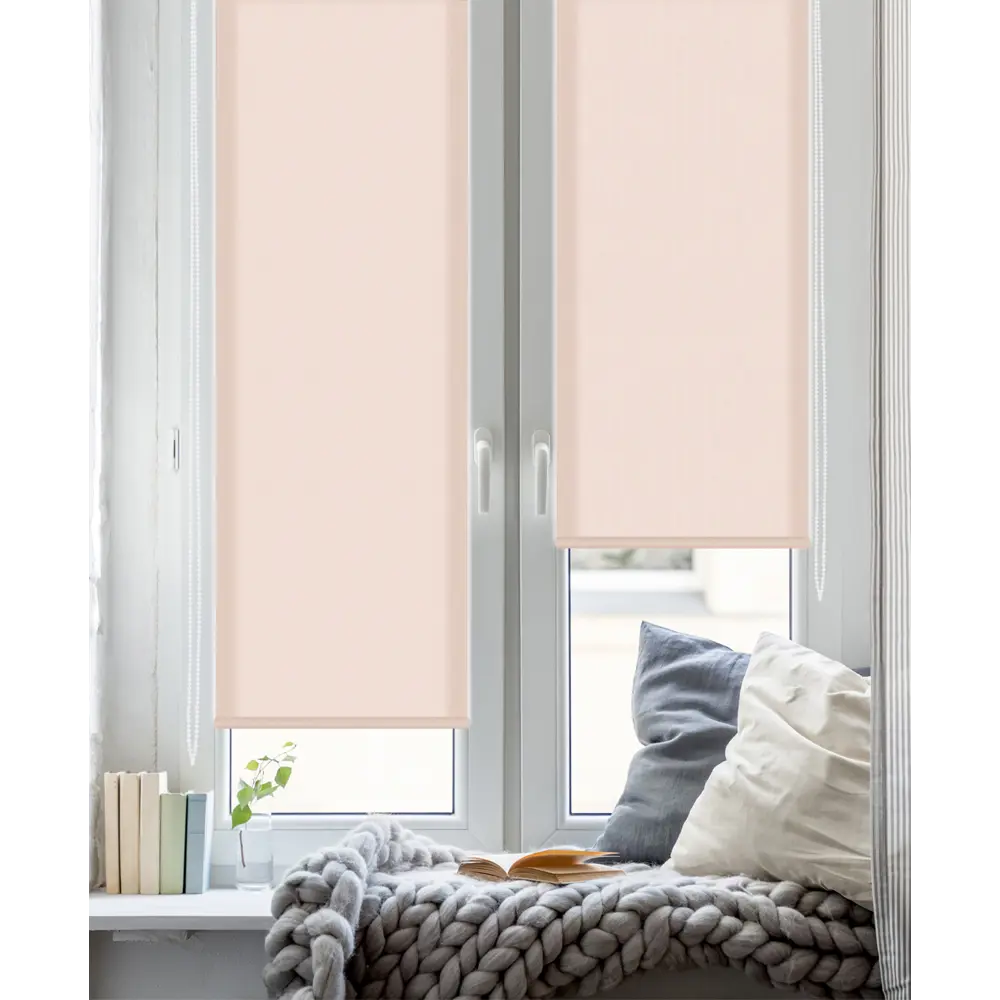 Штора рулонная Stars 70x160 см персик GARDEN STLM-2146742 - Вид №4