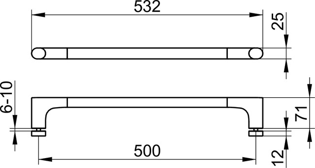 11508010501 Pучка двери душевого ограждения KEUCO Edition 400 - Вид №2