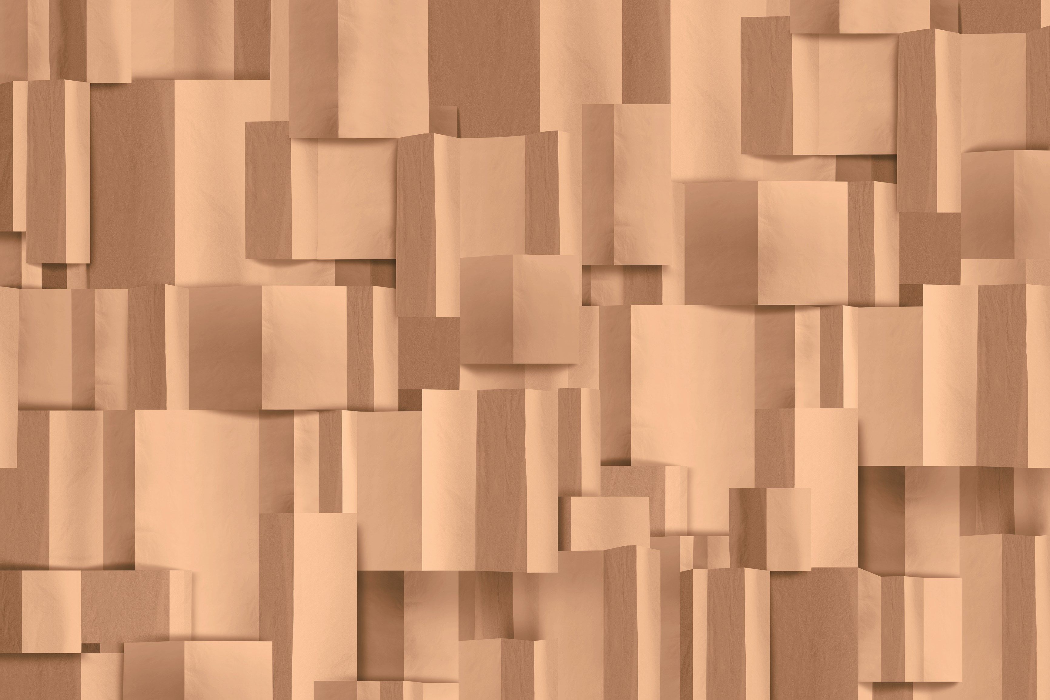 Геометрические оптические панорамные обои из стекловолокна EQ Dekor Inkiostro Bianco Natural Beauty 01-19 ARCH-00021034 - Вид №2