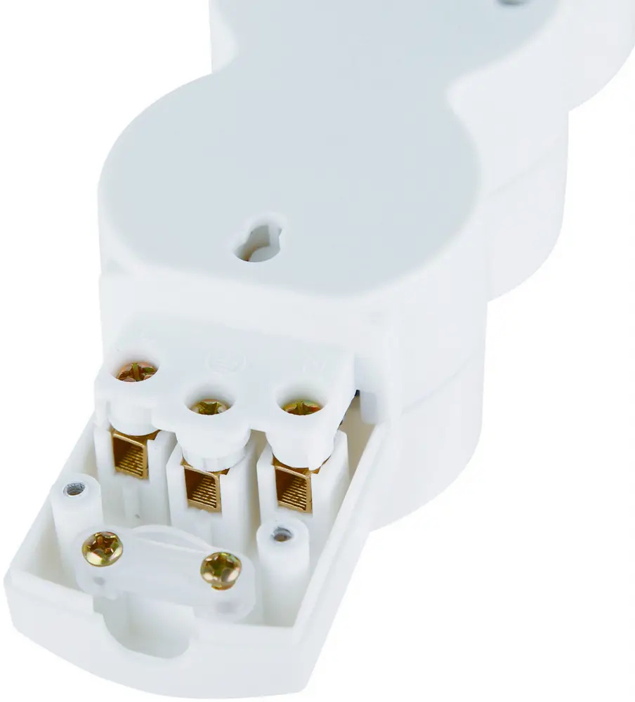 Колодка для удлинителя DUWI с 4 розетками и защитными шторками 84722202