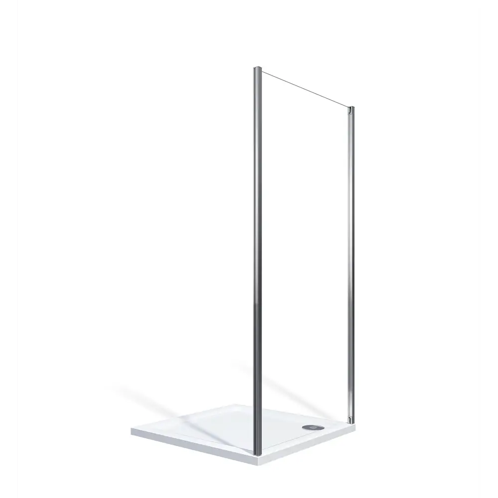 Боковая панель для душа Spirit 80x190см профиль хромированный стекло прозрачное 4мм Santreyd STLM-2149297 - Вид №1