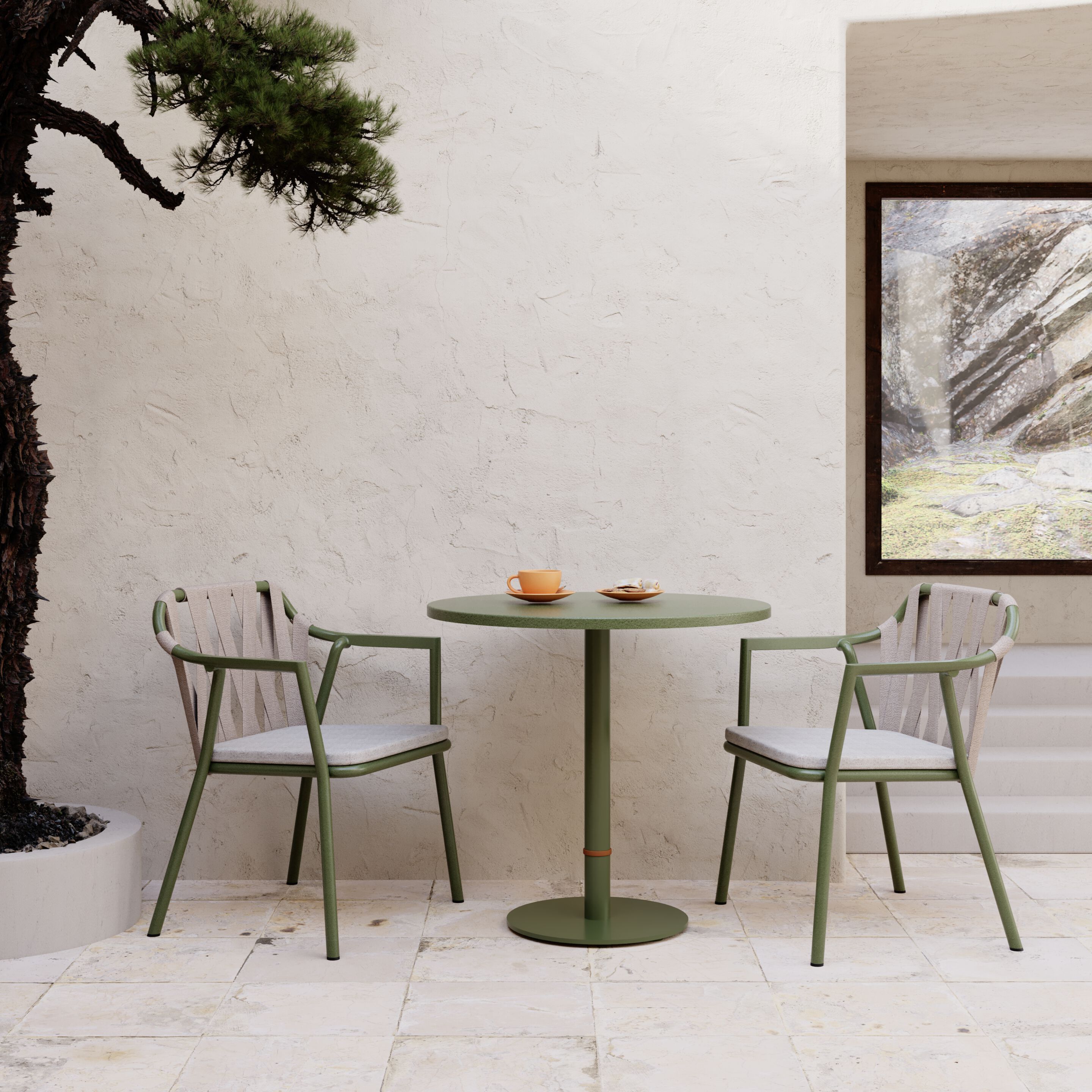 Алюминиевый садовый стул Sunbrella® с подлокотниками YAAZ Monte ARCH-00138219 - Вид №9