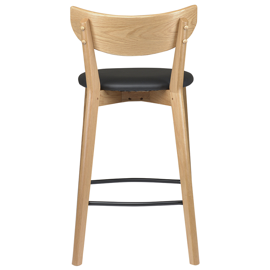 41110200 Стул барный , pero, pu-кожа, черный Unique Furniture  - Вид №1