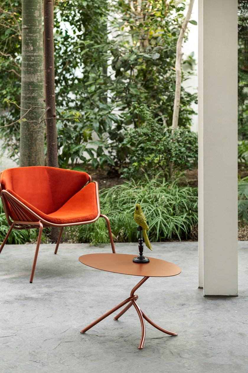 TrabA' Кресло из ткани с подлокотниками Skin 0081-met - Вид №6