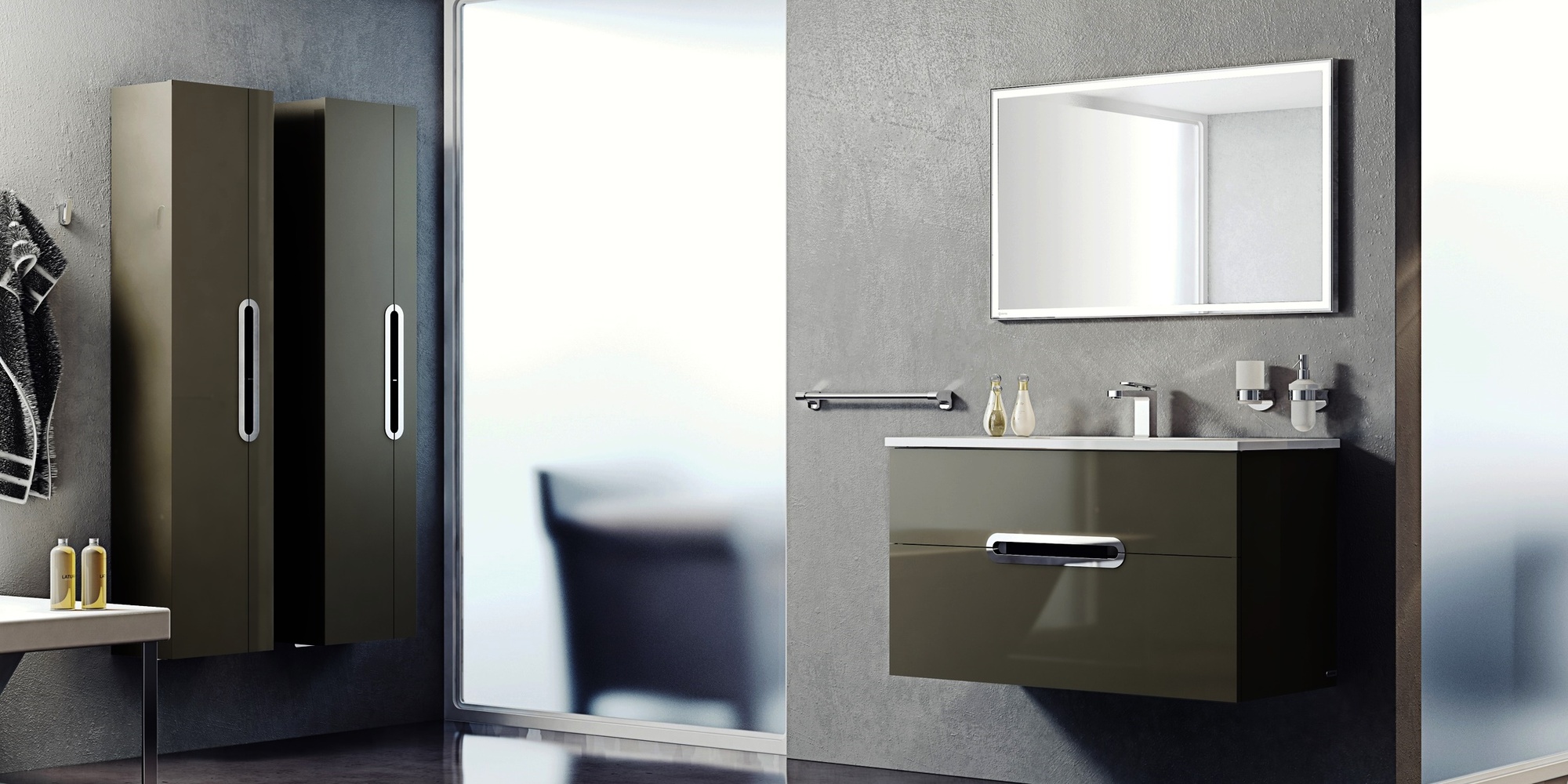 Sonia Пенал настенный PLAY ANTHRACITE 169078 - Вид №1