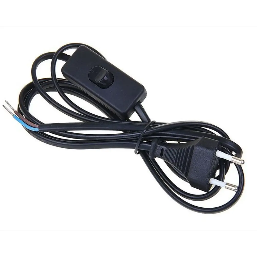 Шнур сетевой с выключателем 1.9 м цвет чёрный Santreyd STLM-2106910