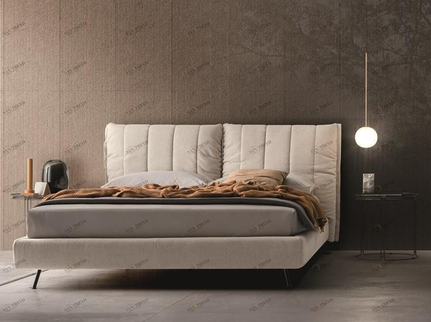 Ditre Italia Кровать из ткани с высоким изголовьем On line sun-id-1470368