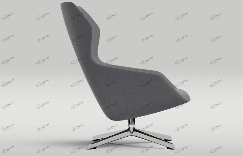 Brunner Вращающееся кресло из ткани с 4 спицами и подлокотниками Ray sun-id-1484335