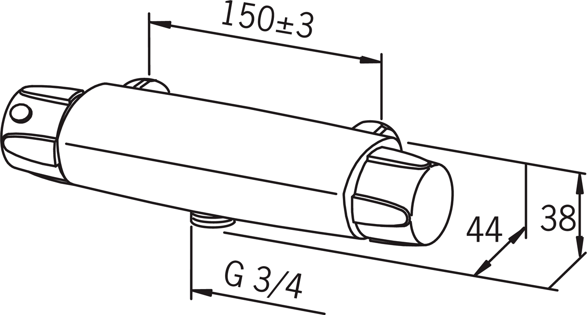 Oras 7471 Смеситель для душа 7471 Nova Хром  - Вид №6