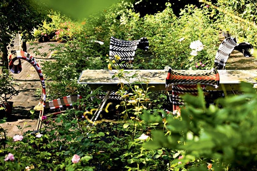 Moroso Стул с высокой спинкой из переплетенных полиэтиленовых нитей M'afrique sun-id-1462472 - Вид №14
