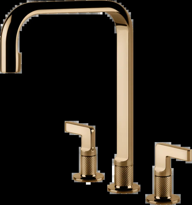 Смеситель для раковины 58701 735 Gessi Inciso ТЕПЛАЯ БРОНЗА PVD