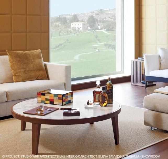 Flexform Деревянный журнальный столик с мраморной столешницей Dida sun-id-1390813 - Вид №1