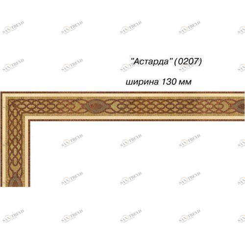 Художественный паркет Da Vinci Паркетный Бордюр 26-036 Орех Европейский (Грецкий) Селект (Гладкая) х мм 26011036