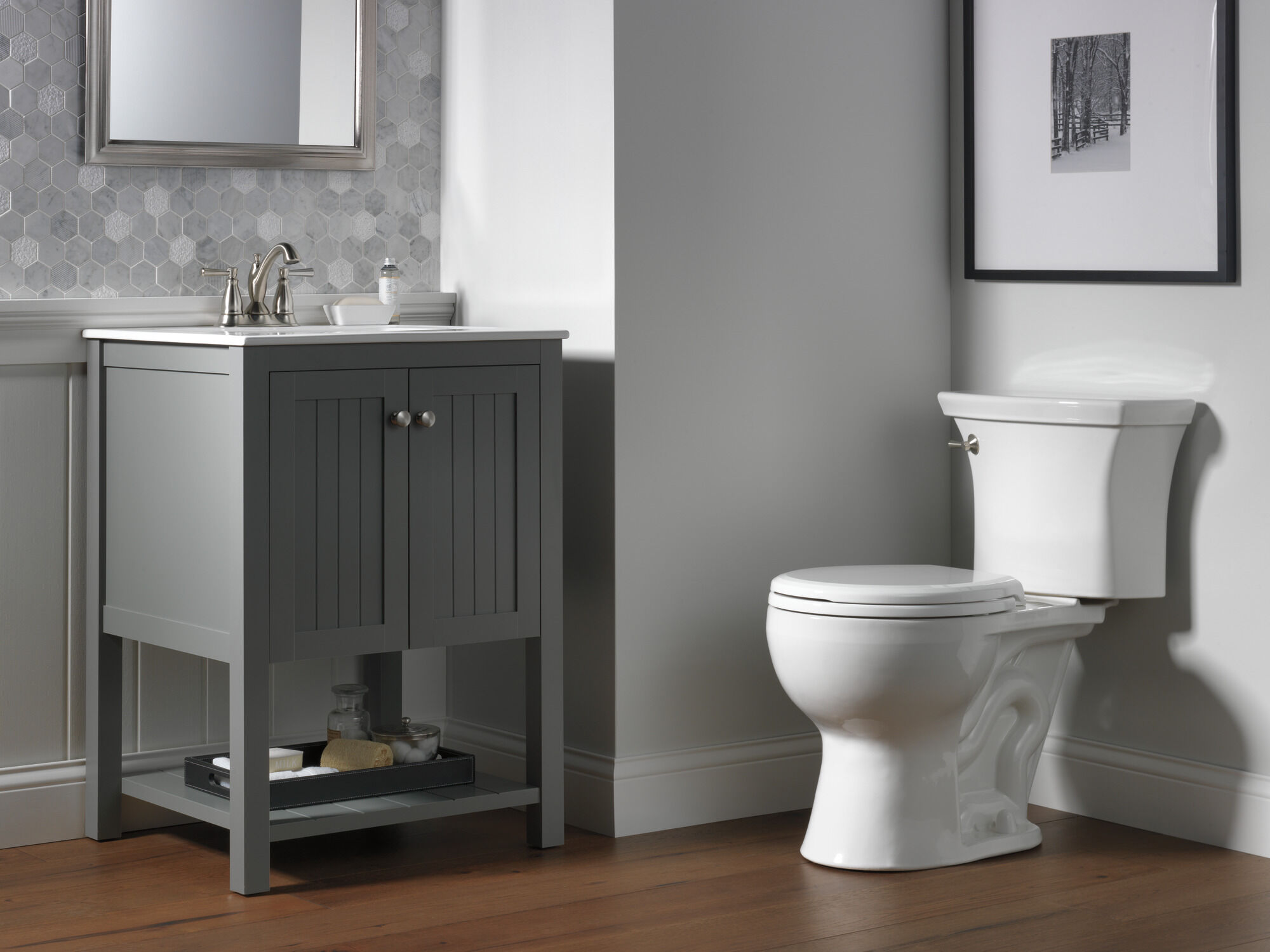 Смеситель для ванной комнаты с двумя ручками Traditonal Delta Faucet 2593-SSMPU-DST - Вид №1