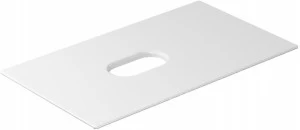 Полка керамическая с отверстием SX-DX (двусторонняя) 81x46 Белый 2051 GALASSIA Tabulae