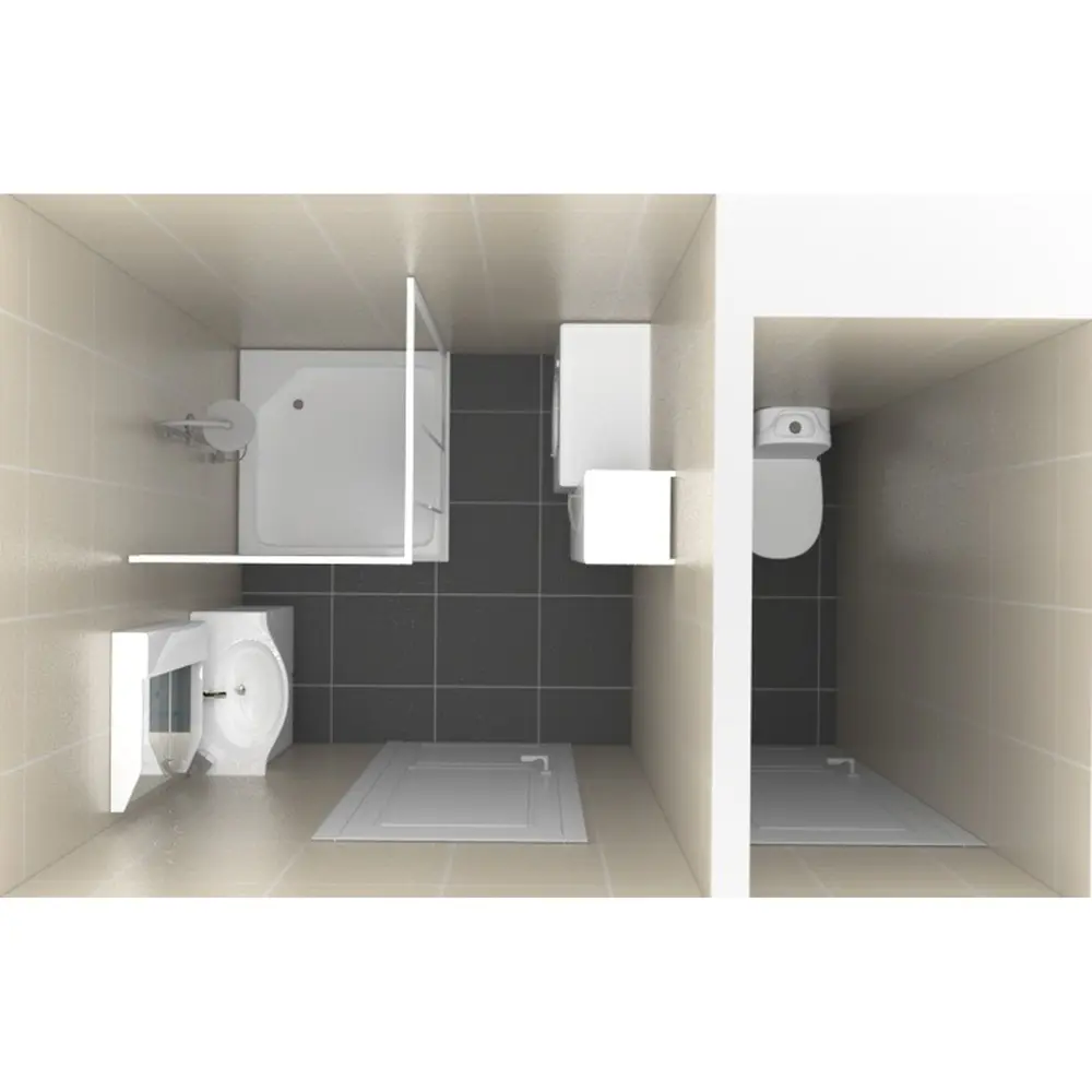 METAKAM Душевой угол квадратный 89×89 см с раздвижными дверями 12073514 STLM-0001725 - Вид №6