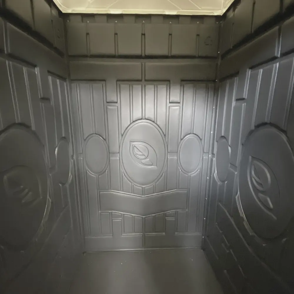 Туалетная кабина Гамма Универсальная 106x108.5х222,5 см пластик графит Santreyd STLM-2152871 - Вид №3