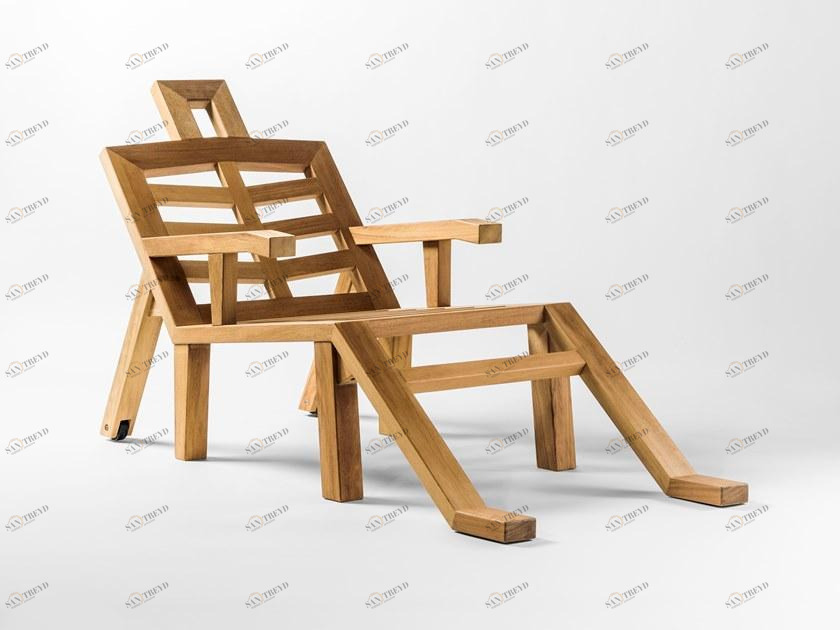 BD Barcelona Design Шезлонг Iroko с подлокотниками sun-id-1492879