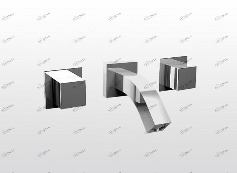 RUBINETTERIE STELLA Комплект для ванны на 3 отверстия Bamboo quadro sun-id-1408750