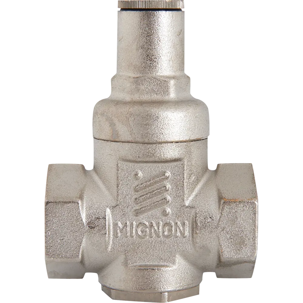 Редуктор давления Valtec поршневой 3/4", никелированная латунь VT.087.N.0545 12519707 STLM-2063251  - Вид №1