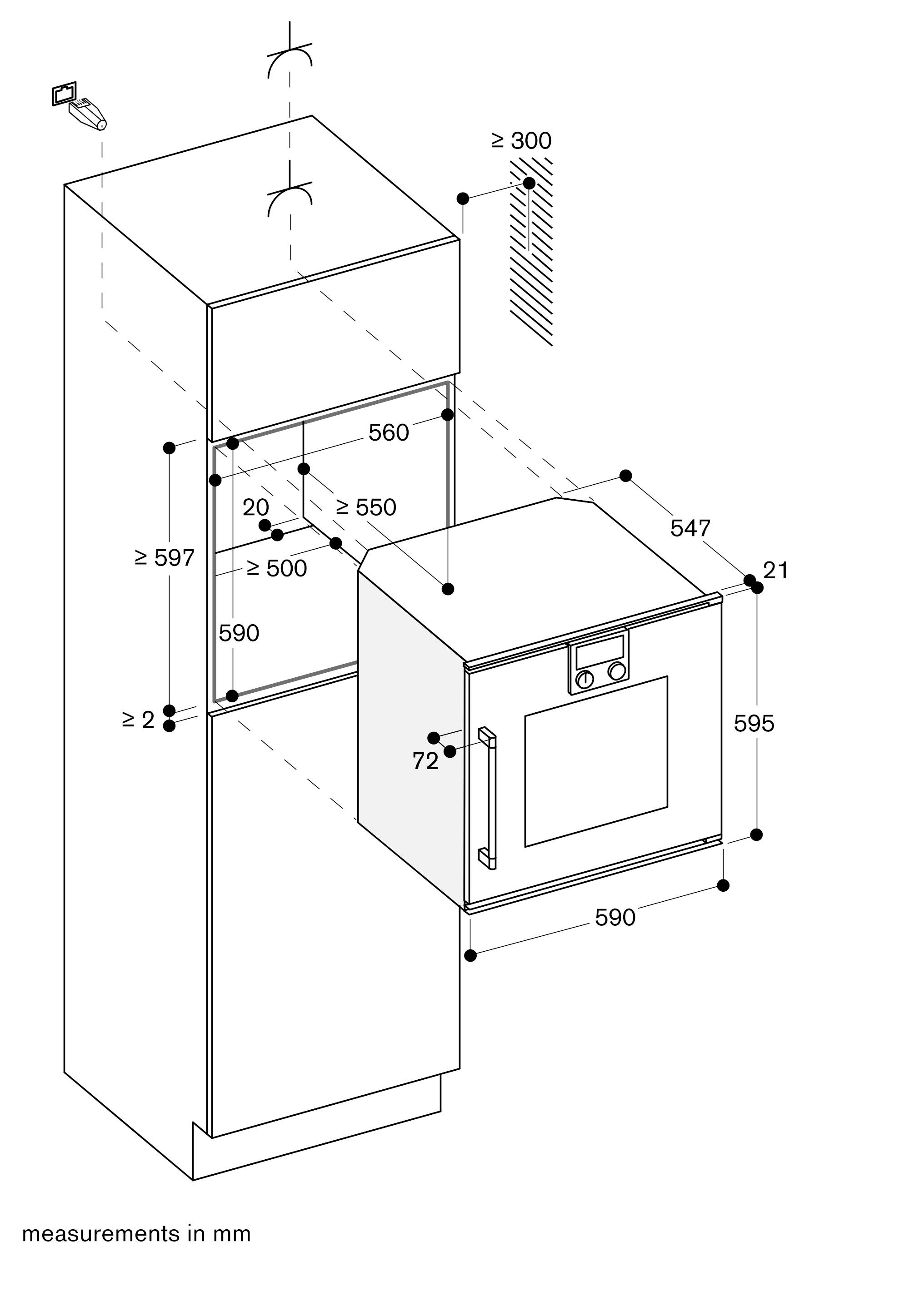 Встраиваемая комбинированная печь класса А GAGGENAU серия 200 ARCH-00113928 - Вид №3