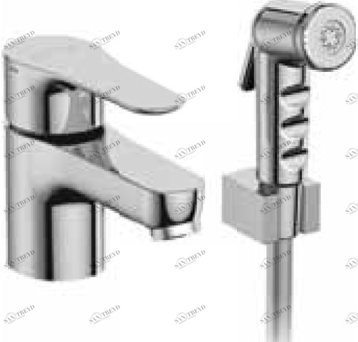 E16319-4-CP Смеситель для раковины july с гигиеническим душем Jacobdelafon JULY Santreyd