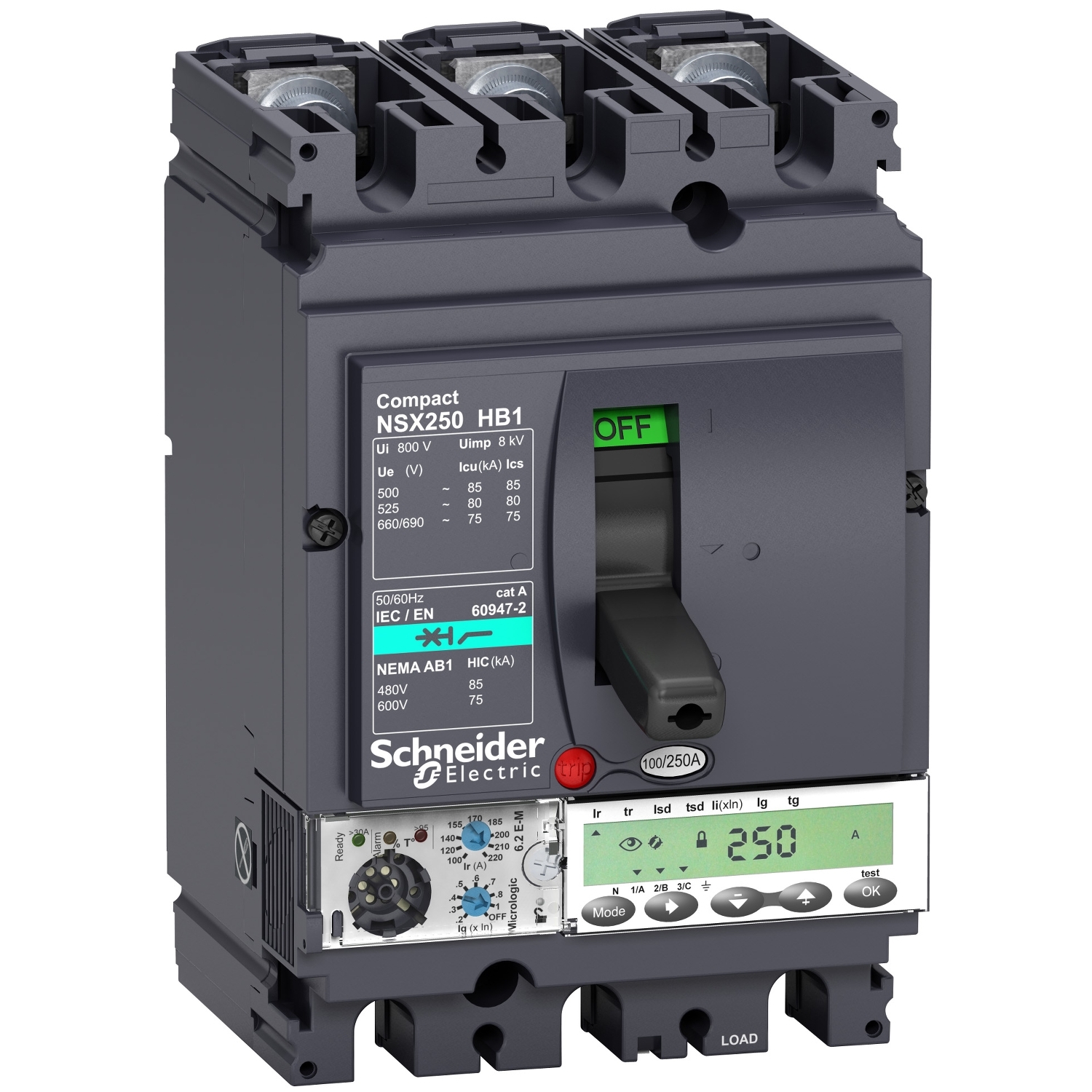 LV433315 Силовой автомат NSX, 85кА, 3P, 25А Schneider Electric Compact 