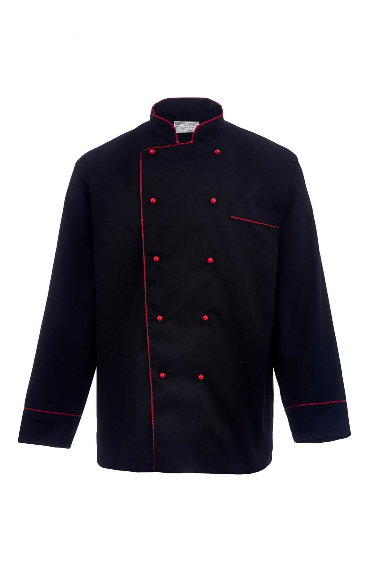 66013 Куртка поварская "Люкс" черная  Повар  размер 56-58/182-188 Спецодежда 