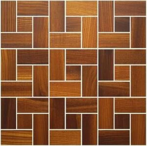 Мозаика и 3D панели из дерева Da Vinci Мозаика Ritmo Thermo Wood 078 Ясень Селект (Гладкая) 324х324 мм.