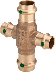 Viega Одноплоскостная обводная крестовина Sanpress 2244 (424473)