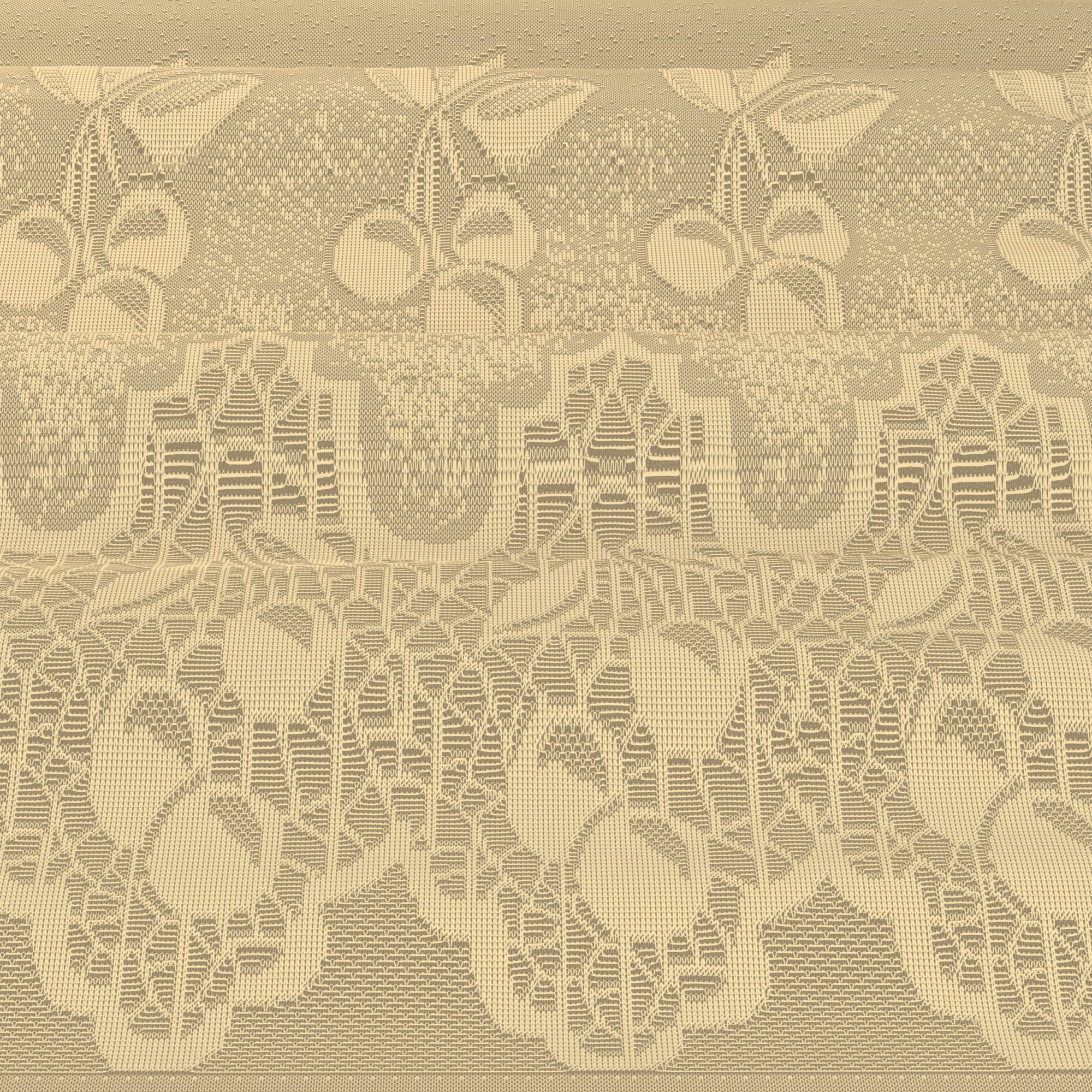 14201401 Занавеска для кухни «Ягода», 145х70 см, жаккард, цвет молочный Santreyd  - Вид №2