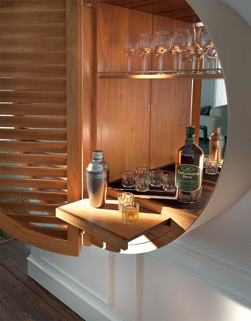 Деревянный барный шкаф Pacini & Cappellini TAO BAR ARCH-00079225 - Вид №5