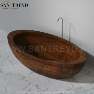 UWD BAULA N1 Ванна свободностоящая 200 см из сапели N1Baula200.sapele