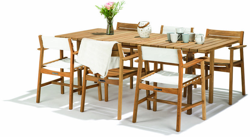 Skargaarden Прямоугольный садовый стол из тика Djurö sun-id-1504950 - Вид №2