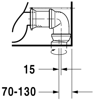 21180900002 Компакт унитаз с бачком Белый Duravit D-Code Германия - Вид №8