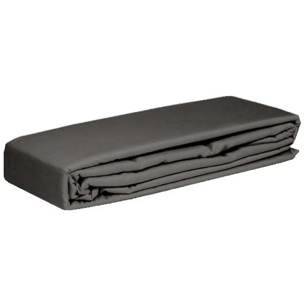 Простыня Cottonika Гамма А 200x200x20 см бязь на резинке темно-серый STLM-2096638 - Вид №1