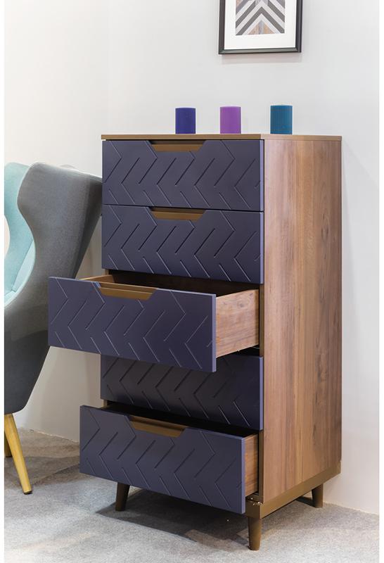 1428 Комод с 5 ящиками Сканди Сапфир R-HOME 4009266h_Сапфир - Вид №5