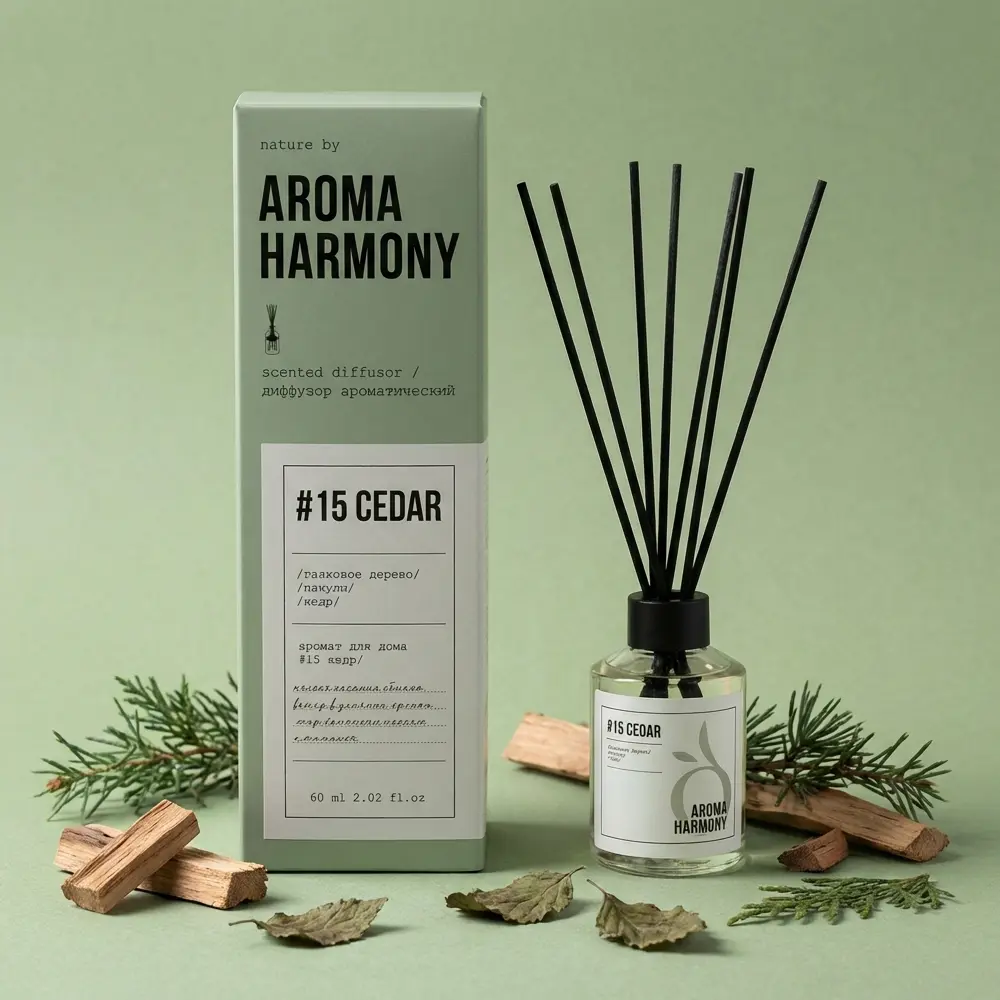Ароматический диффузор Aroma Harmony Кедр 60 мл 89342111 STLM-2156658 