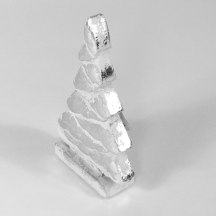 Украшение новогоднее на подставке "Ель серебряная" Snow tree, 32х19х5 см ENJOYME  253097 Серебро  - Вид №1