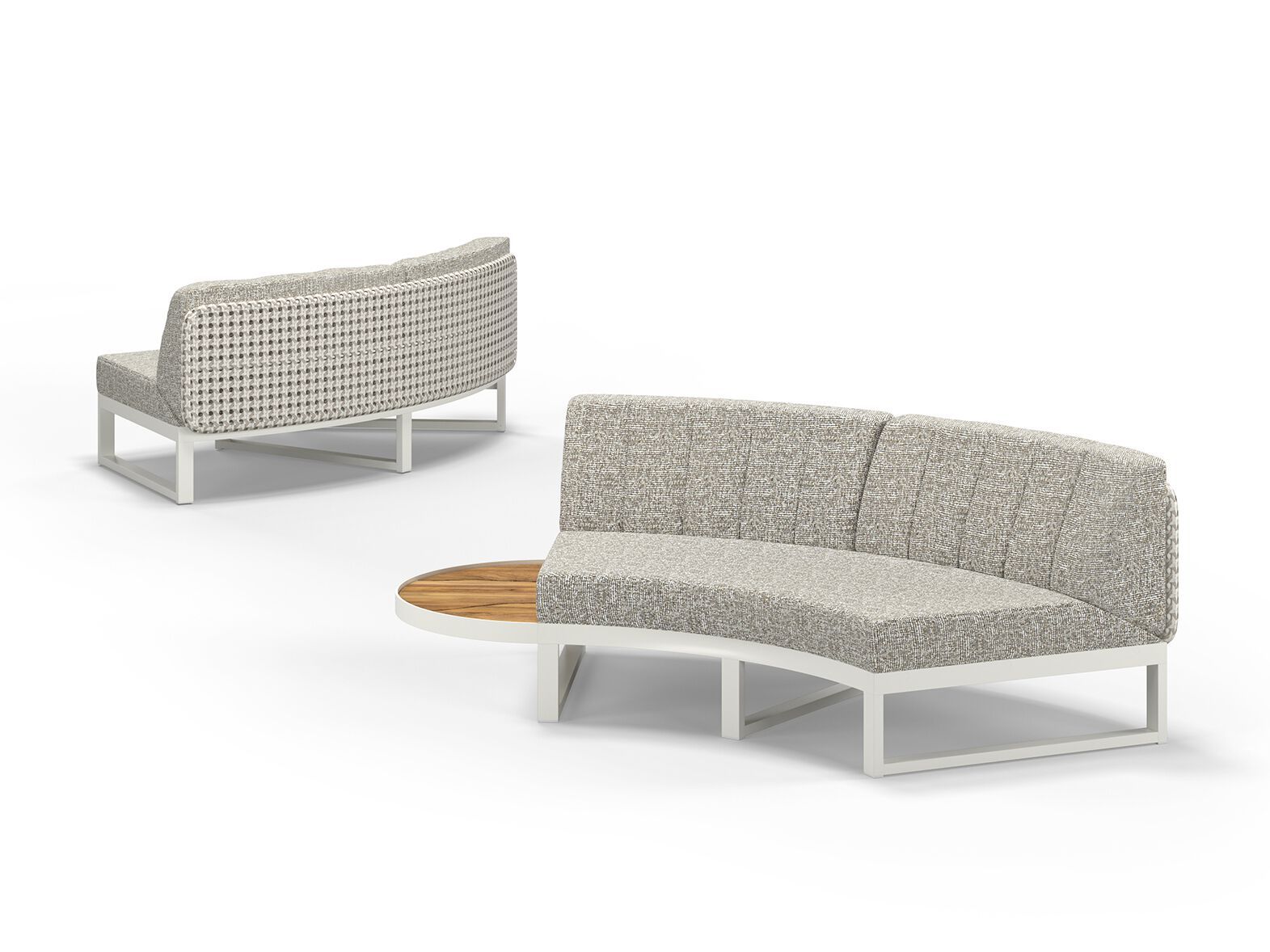 Тканевый изогнутый модульный садовый диван MAMAGREEN Munia ARCH-00152744 - Вид №8