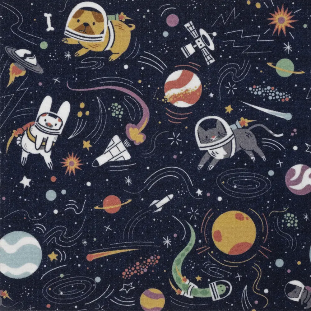 89337443 Ковровое покрытие «Space» 214_6700, 4 м, цвет синий STLM-0892035