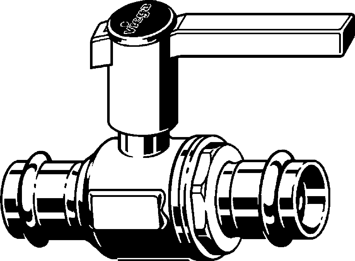 Viega Шаровой кран Easytop Inox 2370 (554729) 554 729 - Вид №1