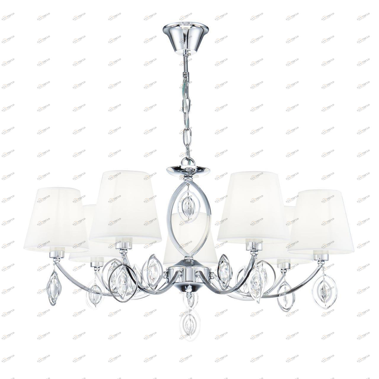 Подвесная люстра Freya Luciana FR2003PL-07CH FREYA ДИЗАЙНЕРСКИЕ, LUCIANA 194347 Белый 