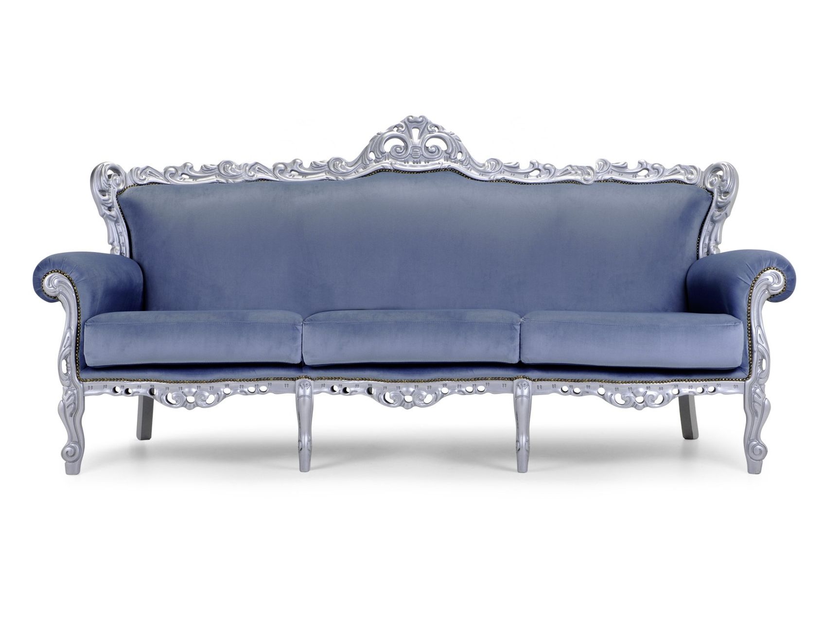 3-местный кожаный диван Domingo Salotti Barokko ARCH-00018541