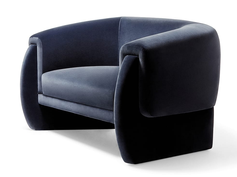 Бархатное кресло с подлокотниками Munna ARCH-00066566