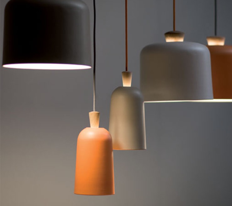 Ex.T Fuse Small Подвесной светильник серый с оранжевой проволокой EXFUSEPAR/GR - Вид №1